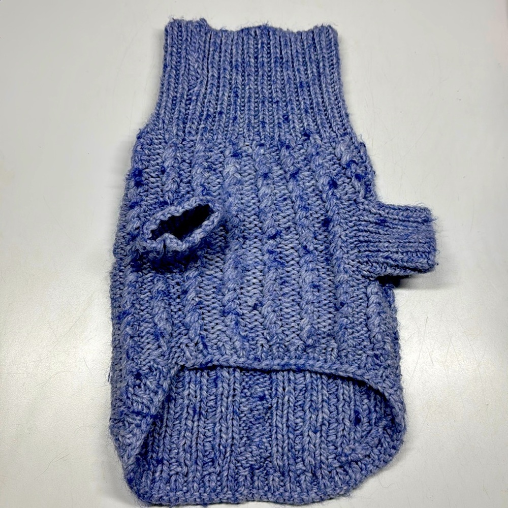 Large super warm purple dog sweater!